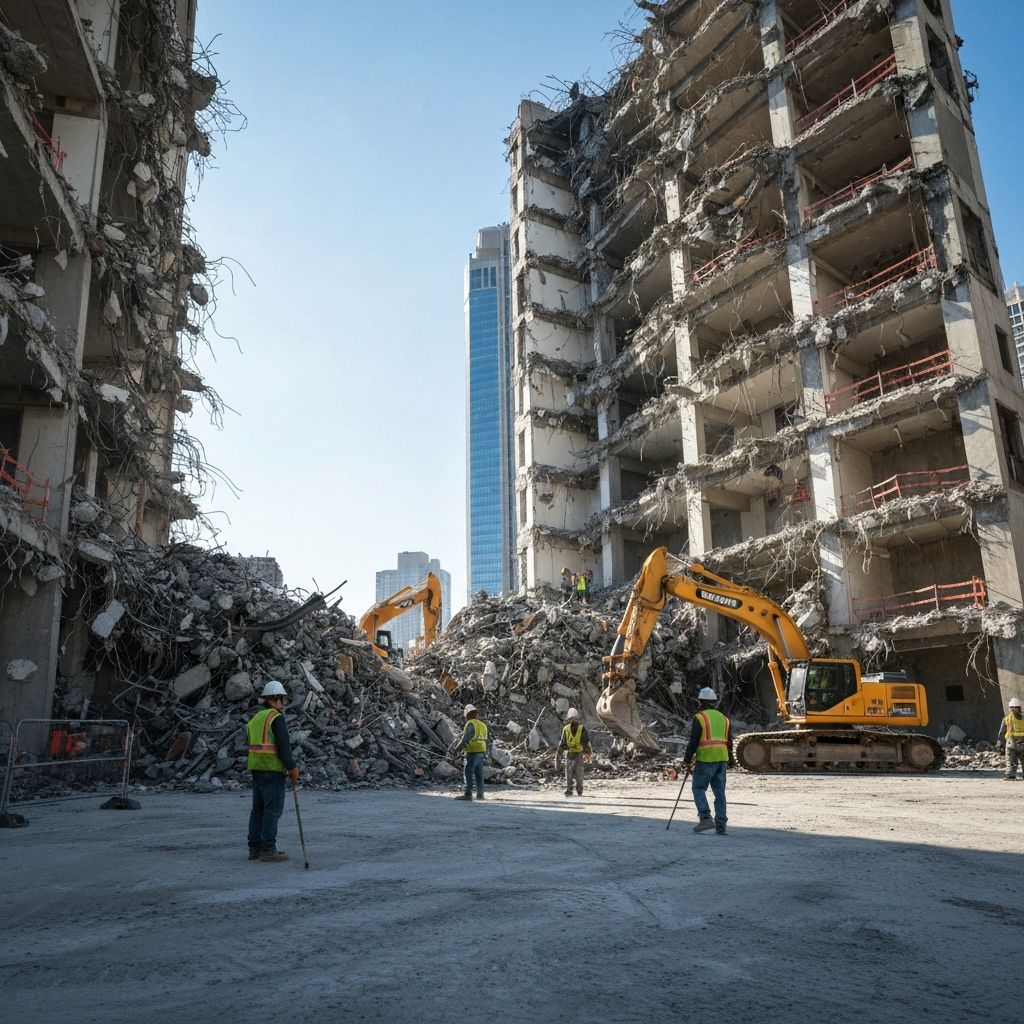 Демонтаж строений: технология и безопасность
